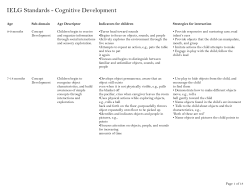 Cognitive Development