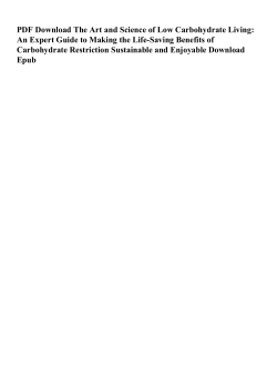 PDF The Art and Science of Low Carbohydrate Living: An