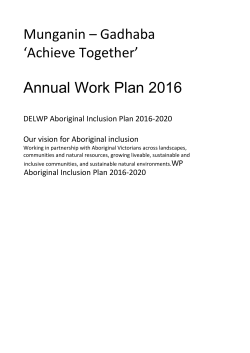 DELWP Annual Work Plan 2016 [MS Word Document
