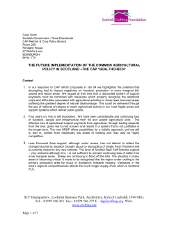 CAP_Healthcheck_SCF - Scottish Crofting Federation