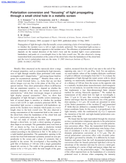 Polarization conversion and &ldquo;focusing&rdquo; of light