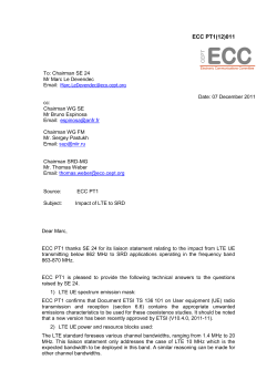 39th Meeting of ECC PT1