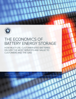 the economics of battery energy storage