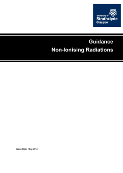 Radiation - Non-Ionising - University of Strathclyde