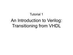 An Introduction to Verilog