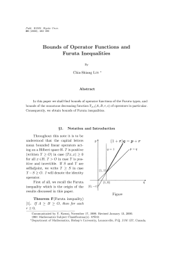 Bounds of Operator Functions and Furuta Inequalities