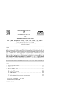 Fluorescence-based glucose sensors