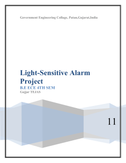 Light-Sensitive Alarm Project