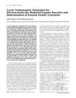 Cyclic Voltammetric Simulation for Electrochemically Mediated