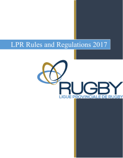 LPR Rules and Regulations 2017