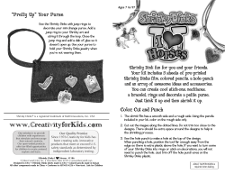 Color, Cut and Punch “Pretty Up” Your Purse