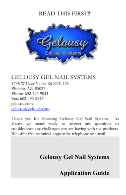 Gelousy Gel Nail Systems Application Guide