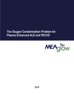 The Oxygen Contamination Problem for Plasma