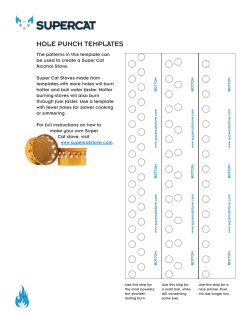 SuperCat Hole Punch Template