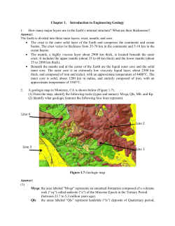 Chapter 1. Introduction to Engineering Geology How many major
