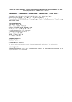 Table 1 summarizes the findings of dual-task