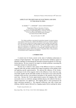 Aspects of the diffusion of electrons and ions in tokamak plasma
