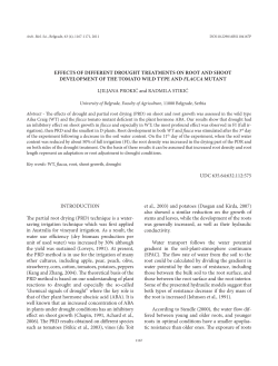 Effects of different drought treatments on root and shoot