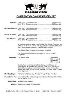 CURRENT PACKAGE PRICE LIST