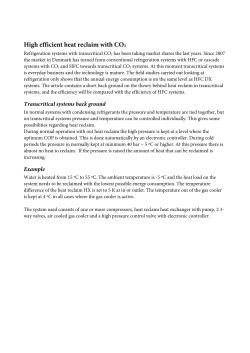 High efficient heat reclaim with CO2