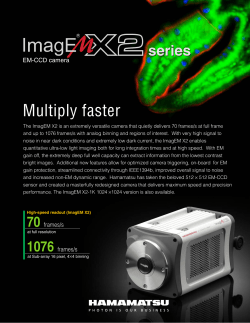 ImagEM X2 series EM-CCD camera