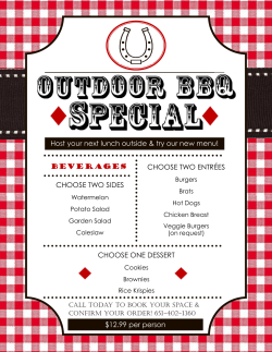 CHOOSE ONE DESSERT $12.99 per person Host your next lunch
