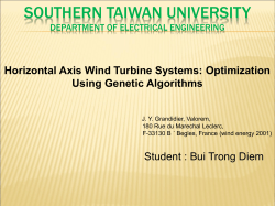 Horizontal Axis Wind Turbine Systems: Optimization Using Genetic
