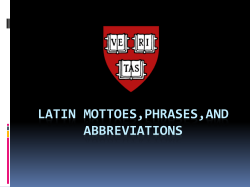 Latin mottoes,phrases,and abbreviations