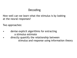 Neural Decoding