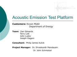 Acoustic Emission NDE