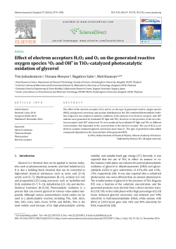 Effect of electron acceptors H2O2 and O2 on the