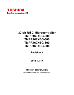 32-bit RISC Microcontroller TMPR460XBG-300 TMPR461XBG