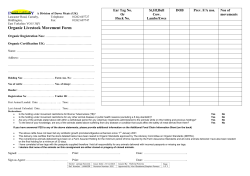 Organic Livestock Movement Form Nov 14