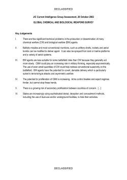 CIG Assessment, 28 October 2002, `Global Chemical