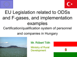 Implementation of Regulation No 842/2006 &ndash; Member States actions