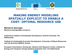 making energy modeling spatially explicit to enable a cost