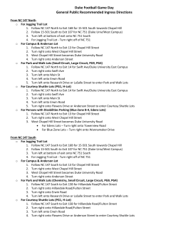 Duke Football Game Day General Public Recommended Ingress