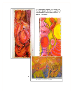 I currently have a show hanging at the Acoca coffee house in