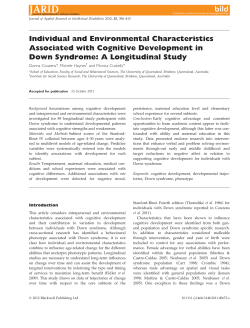 Individual and Environmental Characteristics Associated with