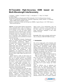 SI-Traceable High-Accuracy EDM based on Multi