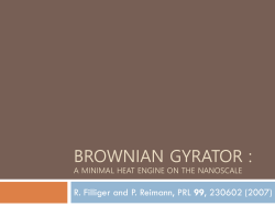 Brownian gyrator : A Minimal heat engine on the nanoscale