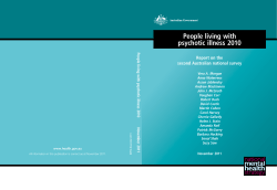 People living with psychotic illness 2010