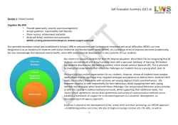 LWS Academy Self Evaluation Summary