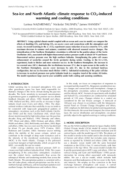 Sea-ice and North Atlantic climate response to CO2