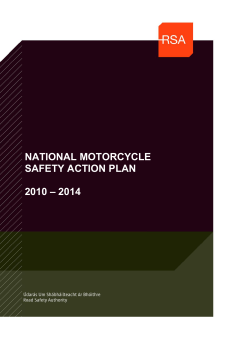 National Motorcycle safety action plan