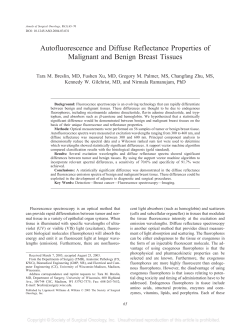 Autofluorescence and Diffuse Reflectance