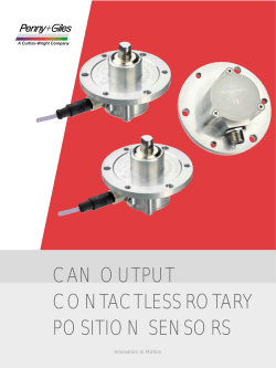 SRH520CN CAN Output Contactless Rotary