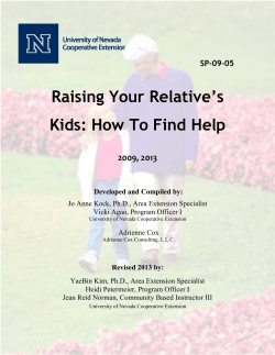 Raising Your Relative`s Kids: How to Find Help