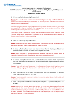 invitation to bid: itb # turansup/itb/002-2017