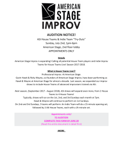 audition notice! - American Stage Theatre Company